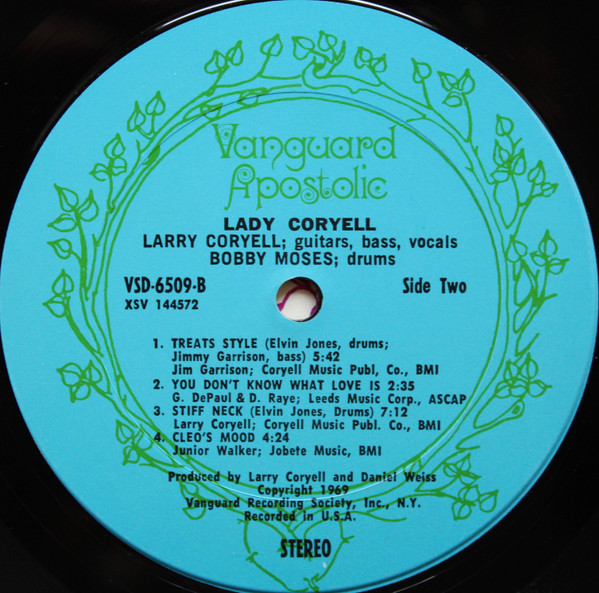 Larry Coryell - Lady Coryell | Vanguard Apostolic (VSD-6509) - 4