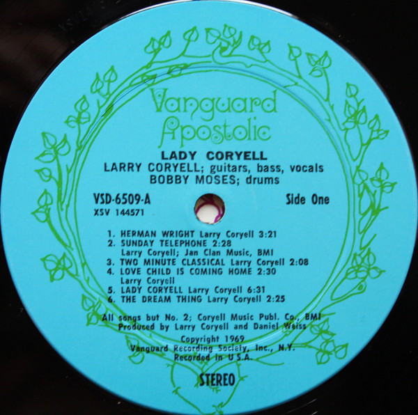 Larry Coryell - Lady Coryell | Vanguard Apostolic (VSD-6509) - 3