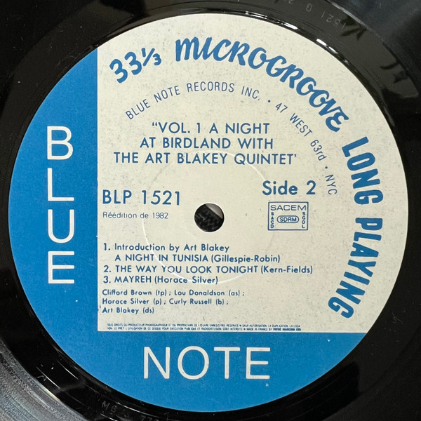 Art Blakey Quintet - A Night At Birdland Volume 1 | Blue Note (BLP 1521) - 4