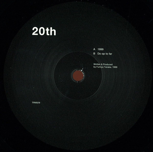 Fumiya Tanaka - 20th | Torema Records (TRM029) - main