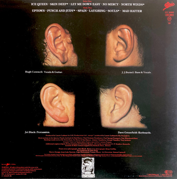 The Stranglers - Aural Sculpture | Epic (EPC 26220) - 2