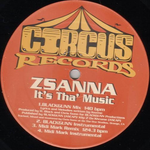 Zsanna - It's Tha' Music | Thump Records (TH-2234) Zsanna - It's Tha' Music | Thump Records (TH-2234)