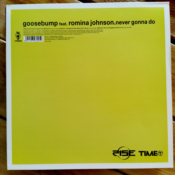 Goosebump Feat. Romina Johnson - Never Gonna Do | Vendetta Records (VENMX 349)