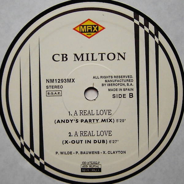 CB Milton - A Real Love | Max Music (NM1293MX) - 3