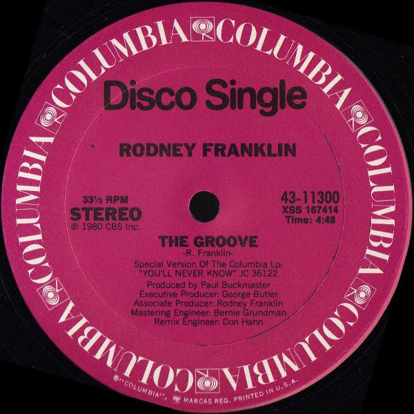 Rodney Franklin - The Groove | Columbia (43-11300) Rodney Franklin - The Groove | Columbia (43-11300)