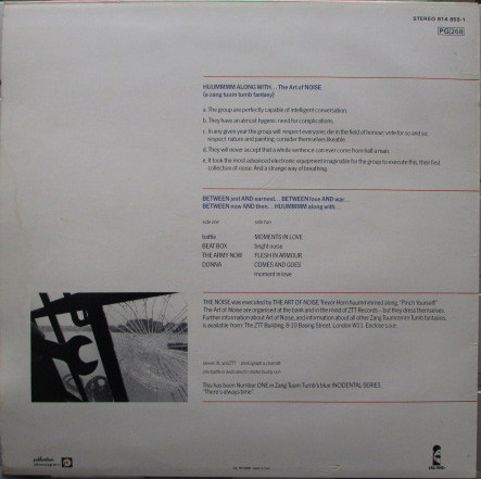 The Art Of Noise - Into Battle With The Art Of Noise | ZTT (814 859-1) - 2