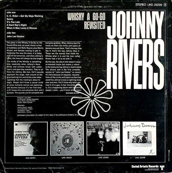 Johnny Rivers - Whisky A Go-Go Revisited | United Artists Records (UAS 29299) - 2 Johnny Rivers - Whisky A Go-Go Revisited | United Artists Records (UAS 29299) - 2