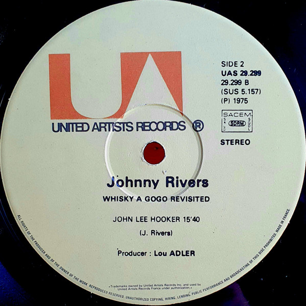 Johnny Rivers - Whisky A Go-Go Revisited | United Artists Records (UAS 29299) - 4 Johnny Rivers - Whisky A Go-Go Revisited | United Artists Records (UAS 29299) - 4