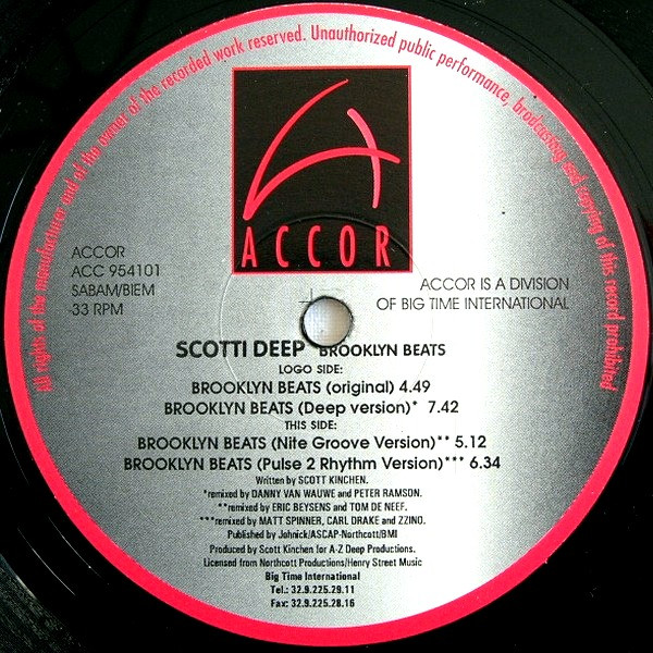 Scotti Deep - Brooklyn Beats | Accor (ACC 954101) - 4