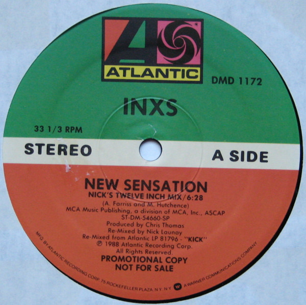 INXS - New Sensation | Atlantic (DMD 1172)