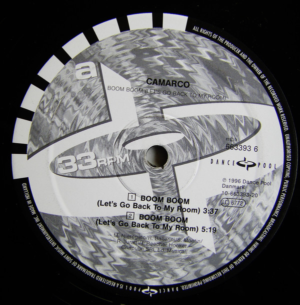 Camarco - Boom Boom (Let's Go Back To My Room) | Dance Pool (663393 6)