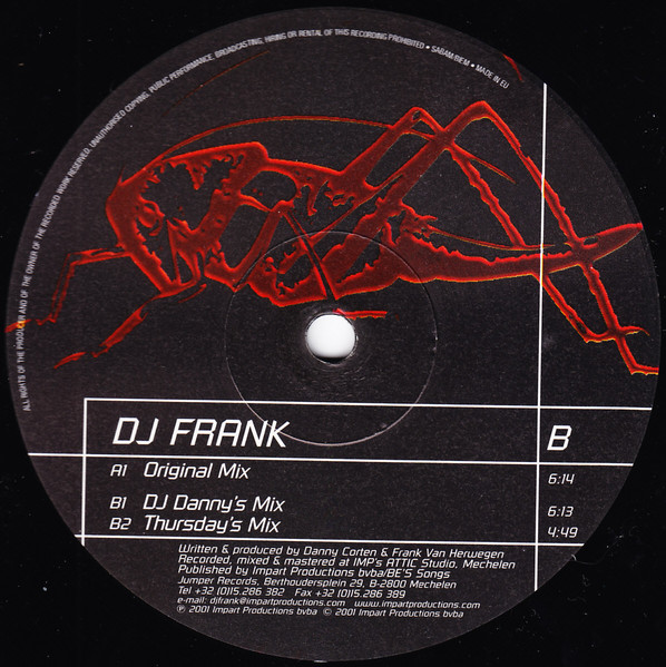 DJ F.R.A.N.K. - Stop | Jumper Records (JP 9031)