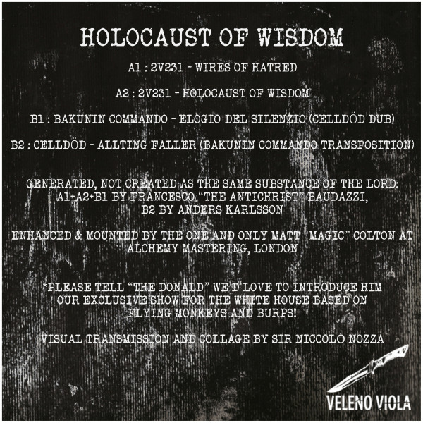 Various - Holocaust Of Wisdom | Veleno Viola (VV005) - 2