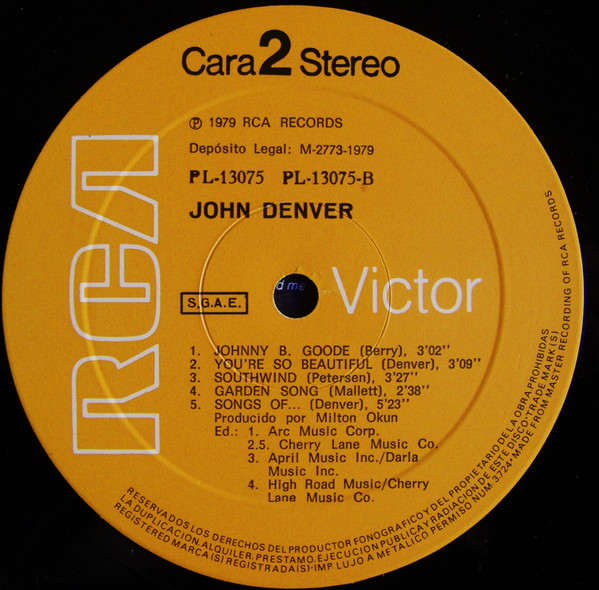 John Denver - John Denver | RCA (PL-13075) - 4 John Denver - John Denver | RCA (PL-13075) - 4