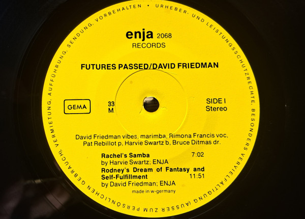 David Friedman - Futures Passed | Enja Records (2068) - 4