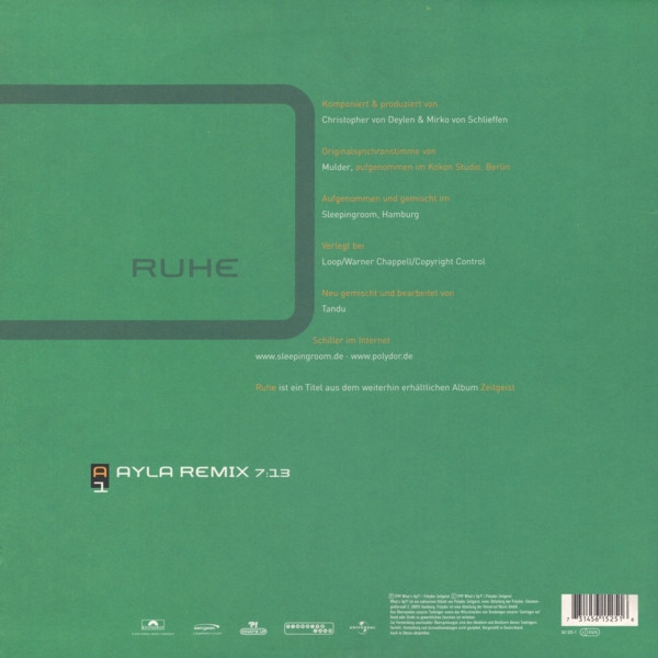 Schiller - Ruhe | What's Up ?! (561 525-1) - 2