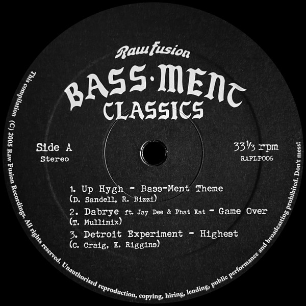 Various - Raw Fusion Bass-Ment Classics | Raw Fusion Recordings (RAFLP006) - 3