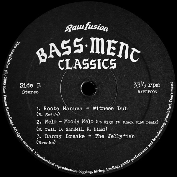Various - Raw Fusion Bass-Ment Classics | Raw Fusion Recordings (RAFLP006) - 4