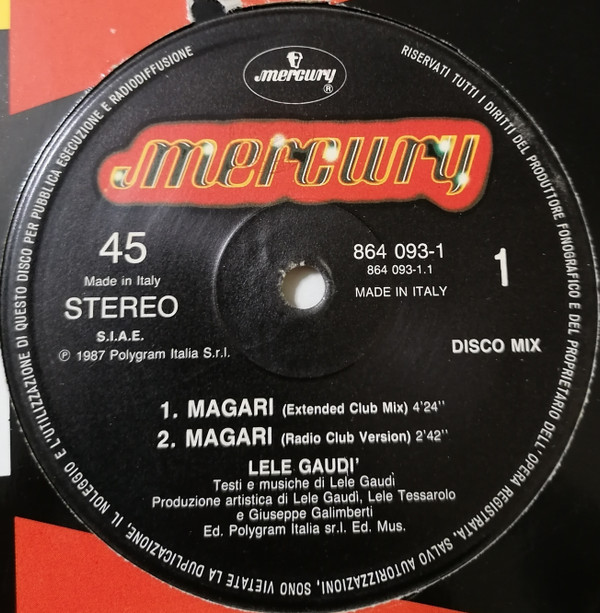 Gaudi - Magari | Mercury (864 093-1)