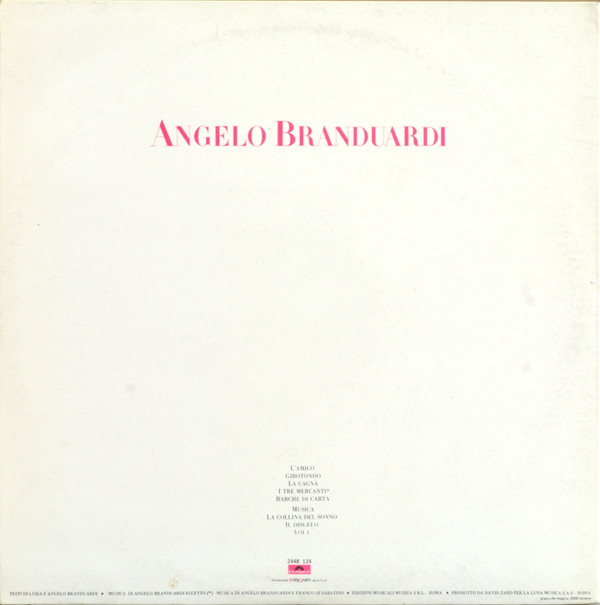 Angelo Branduardi - Angelo Branduardi | Polydor (2448 124) - 2