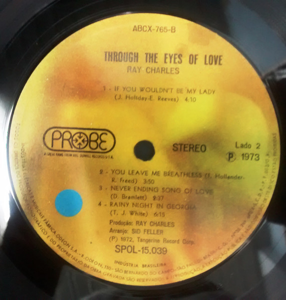 Ray Charles - Through The Eyes Of Love | Probe (SPOL-15,039) - 4