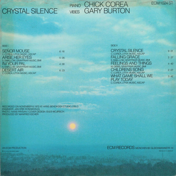 Gary Burton / Chick Corea - Crystal Silence | ECM Records (ECM 1024 ST) - 2 Gary Burton / Chick Corea - Crystal Silence | ECM Records (ECM 1024 ST) - 2