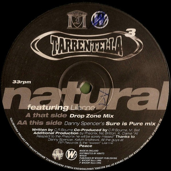 Tarrentella featuring Liianne - Natural | Whoop! Records (WHO19)