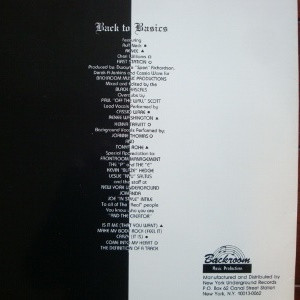 Various - Back To Basics | New York Underground Records (NU002) - 2 Various - Back To Basics | New York Underground Records (NU002) - 2