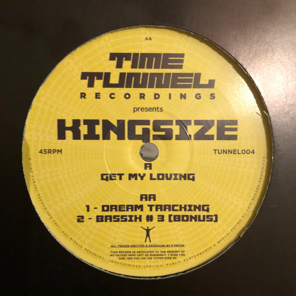 DJ Kingsize - Get My Loving | Time Tunnel Recordings (TUNNEL004)