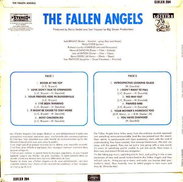 The Fallen Angels - The Fallen Angels | Roulette (CLVLXR 204) - 2