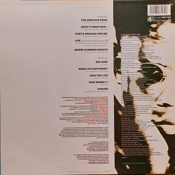 David Grant - The Anxious Edge | 4th & Broadway (BRLP 552) - 2