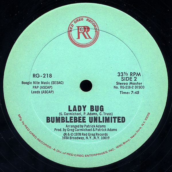 Bumblebee Unlimited - Lady Bug | Red Greg Records (RG-218) - 2 Bumblebee Unlimited - Lady Bug | Red Greg Records (RG-218) - 2