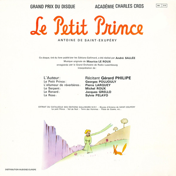 Antoine De Saint-Exupéry - Le Petit Prince | Disques Festival (FLD 22 S) - 2 Antoine De Saint-Exupéry - Le Petit Prince | Disques Festival (FLD 22 S) - 2