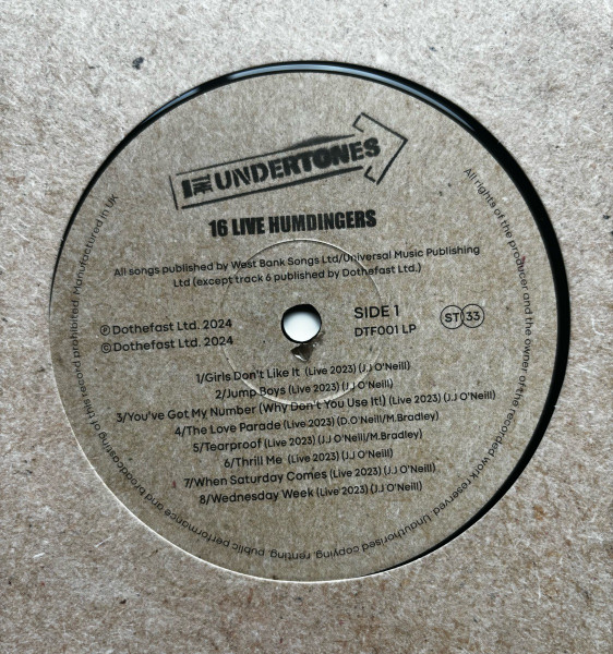The Undertones - 16 Live Humdingers | Dothefast Limited (DTF001LP) - 4 The Undertones - 16 Live Humdingers | Dothefast Limited (DTF001LP) - 4