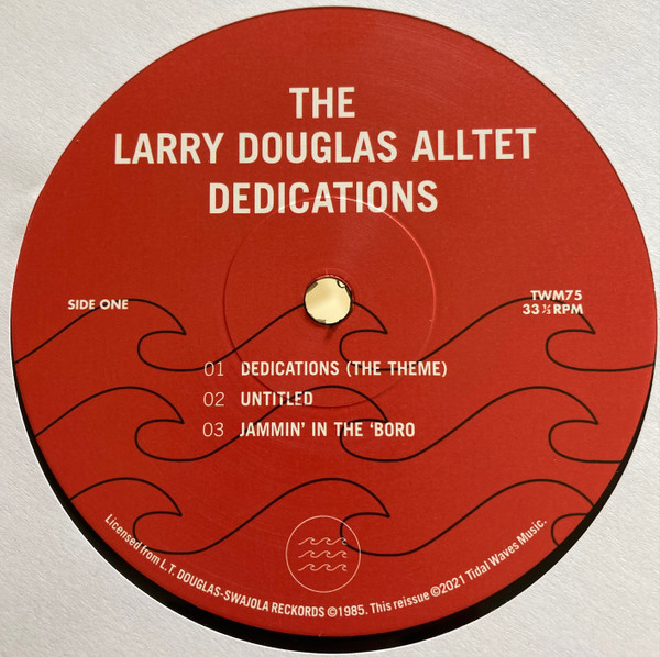 Larry Douglas Alltet - Dedications | Tidal Waves Music (TWM75) - 2 Larry Douglas Alltet - Dedications | Tidal Waves Music (TWM75) - 2