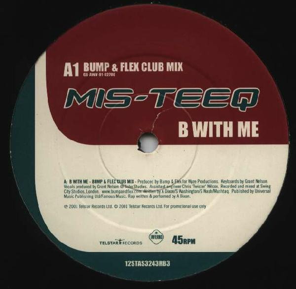 Mis-Teeq - B With Me | Telstar (12 STAS 3243 RB3)