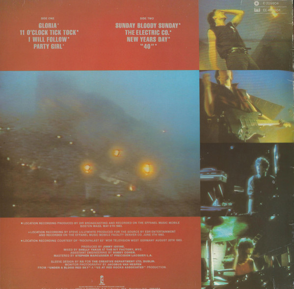 U2 - Live "Under A Blood Red Sky" | Island Records (E-205.904) - 2