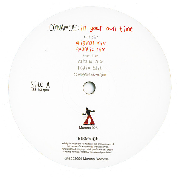 Dynamoe - In Your Own Time | Murena Records (Murena 025) - 2 Dynamoe - In Your Own Time | Murena Records (Murena 025) - 2