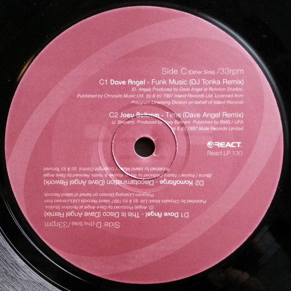 Dave Angel - 16 Flavours Of Tech Funk | React (REACT LP 130) - 8