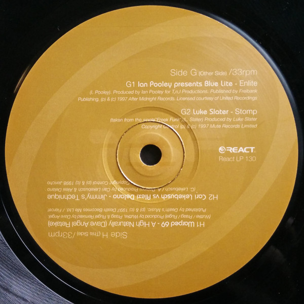 Dave Angel - 16 Flavours Of Tech Funk | React (REACT LP 130) - 12