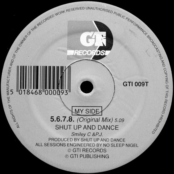 Shut Up And Dance - 5.6.7.8. | GTI Records (GTI 009T)