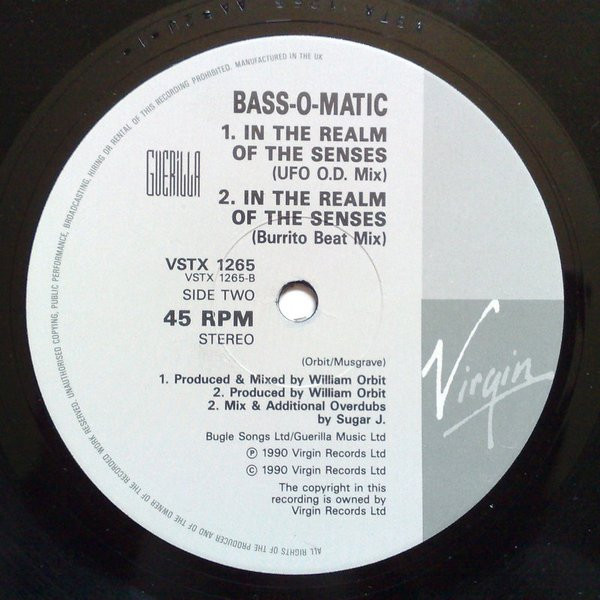 Bassomatic - In The Realm Of The Senses (Remix) | Virgin (VSTX 1265) - 4