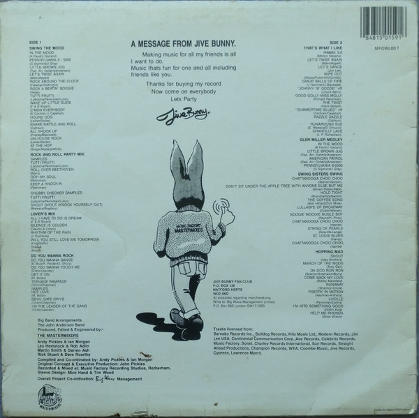 Jive Bunny And The Mastermixers - The Album | Music Factory (MFDWDL00 1) - 2 Jive Bunny And The Mastermixers - The Album | Music Factory (MFDWDL00 1) - 2