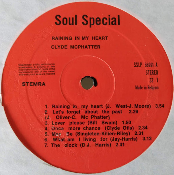 Clyde McPhatter - Raining In My Heart | Soul Special (SSLP 66991) - 3