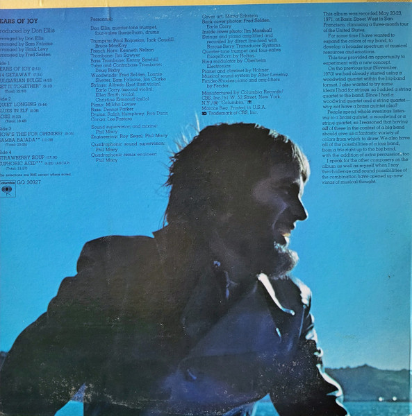Don Ellis - Tears Of Joy | Columbia (GQ 30927) - 2