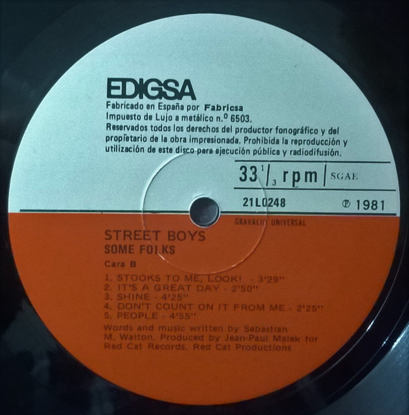 Street Boys - Some Folks | Edigsa (21L0248) - 4