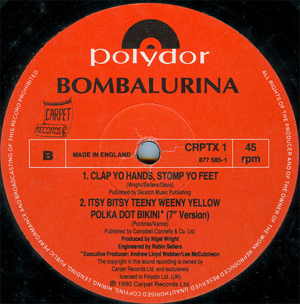 Bombalurina - Itsy Bitsy Teeny Weeny Yellow Polka Dot Bikini | Polydor (CRPT X1) - 4