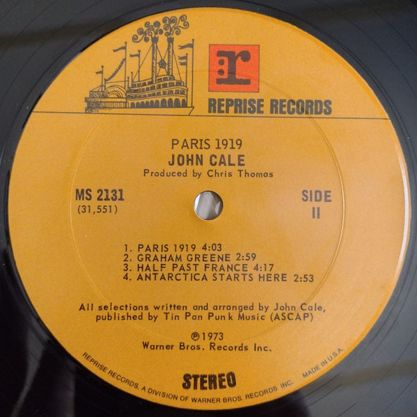 John Cale - Paris 1919 | Reprise Records (MS 2131) - 4