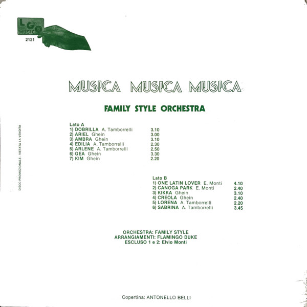 Family Style Orchestra - Musica Musica Musica | LGO Music (LGO 2121) - 2 Family Style Orchestra - Musica Musica Musica | LGO Music (LGO 2121) - 2