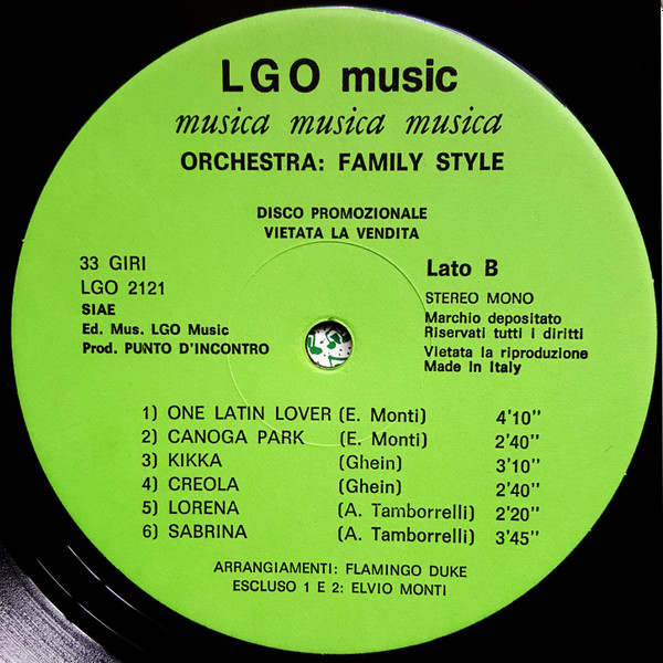 Family Style Orchestra - Musica Musica Musica | LGO Music (LGO 2121) - 3 Family Style Orchestra - Musica Musica Musica | LGO Music (LGO 2121) - 3